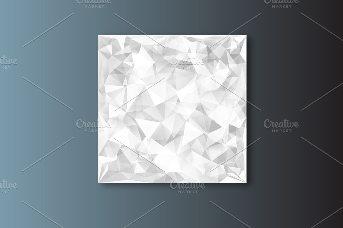 5 geometric crystal backgrounds, a Pattern Graphic by Olga Proz (Photo 4 of 4)
