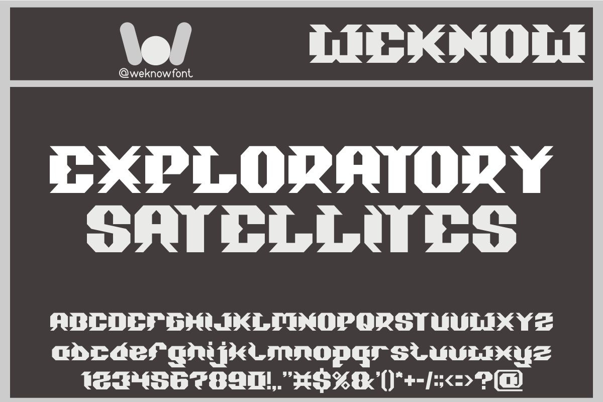 Space Station font, a Font by weknow (Photo 3 of 9)