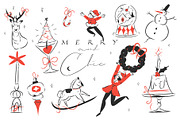 MERRY & CHIC, a Seasonal Illustration by Anastasy_helter (Thumbnail 1 of 13)