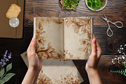 Heirloom Garden Papers Journal Page, a Background Graphic by V Design Creator (Thumbnail 3 of 13)