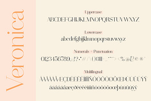 Veronica Chic Serif Display Font