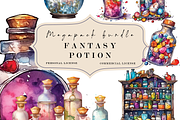 Magical Fantasy Watercolor Clipart, a Photo by Redwood Digital Art (Thumbnail 7 of 11)
