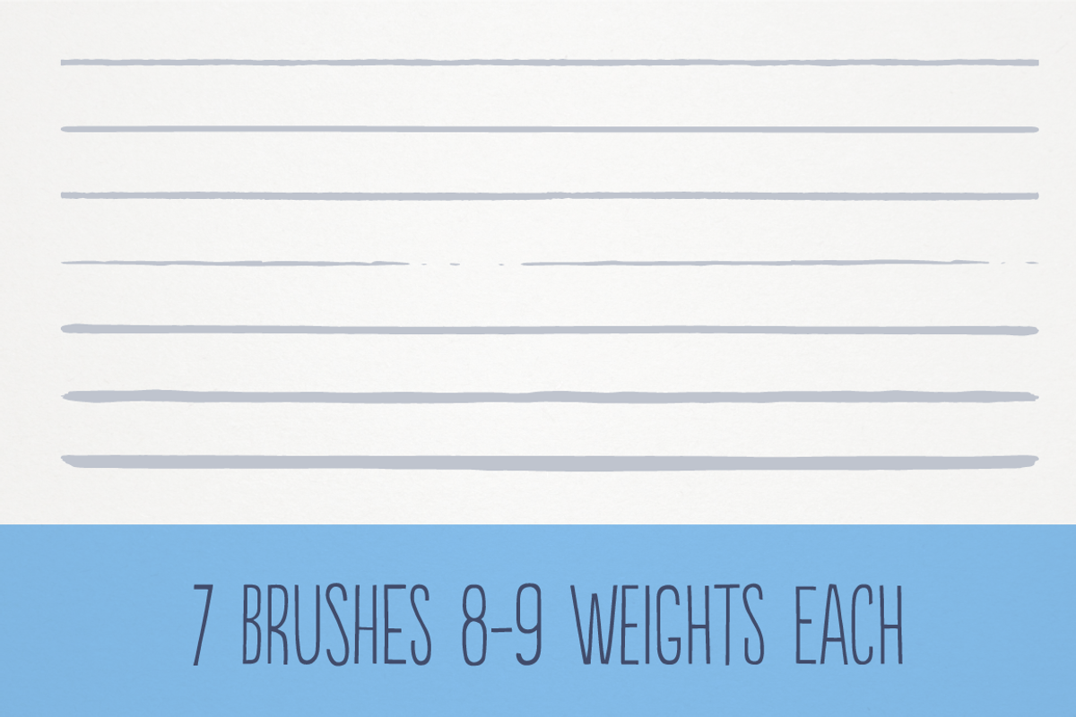 Hand-Drawn Illustrator Brush Set, a Brush Add-On by Hogwash Studio (Photo 2 of 5)