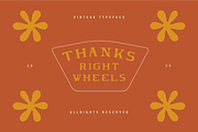 TAPRUM - Retro Display Font, a Font by Rightwheels (Thumbnail 10 of 10)