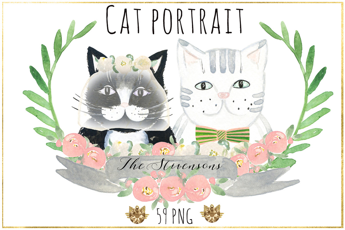 Cat portrait creator. Watercolors., a Person Illustration by LABFcreations (Photo 2 of 6)