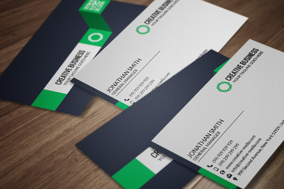 Corporate Business Card CM024, a Business Card Template by annozio (Photo 1 of 4)