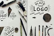 Hand Lettering Logo Mockups, a Product Mockup by BlueRobinDesignShop (Thumbnail 2 of 6)
