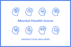 48 Mental Health Icons