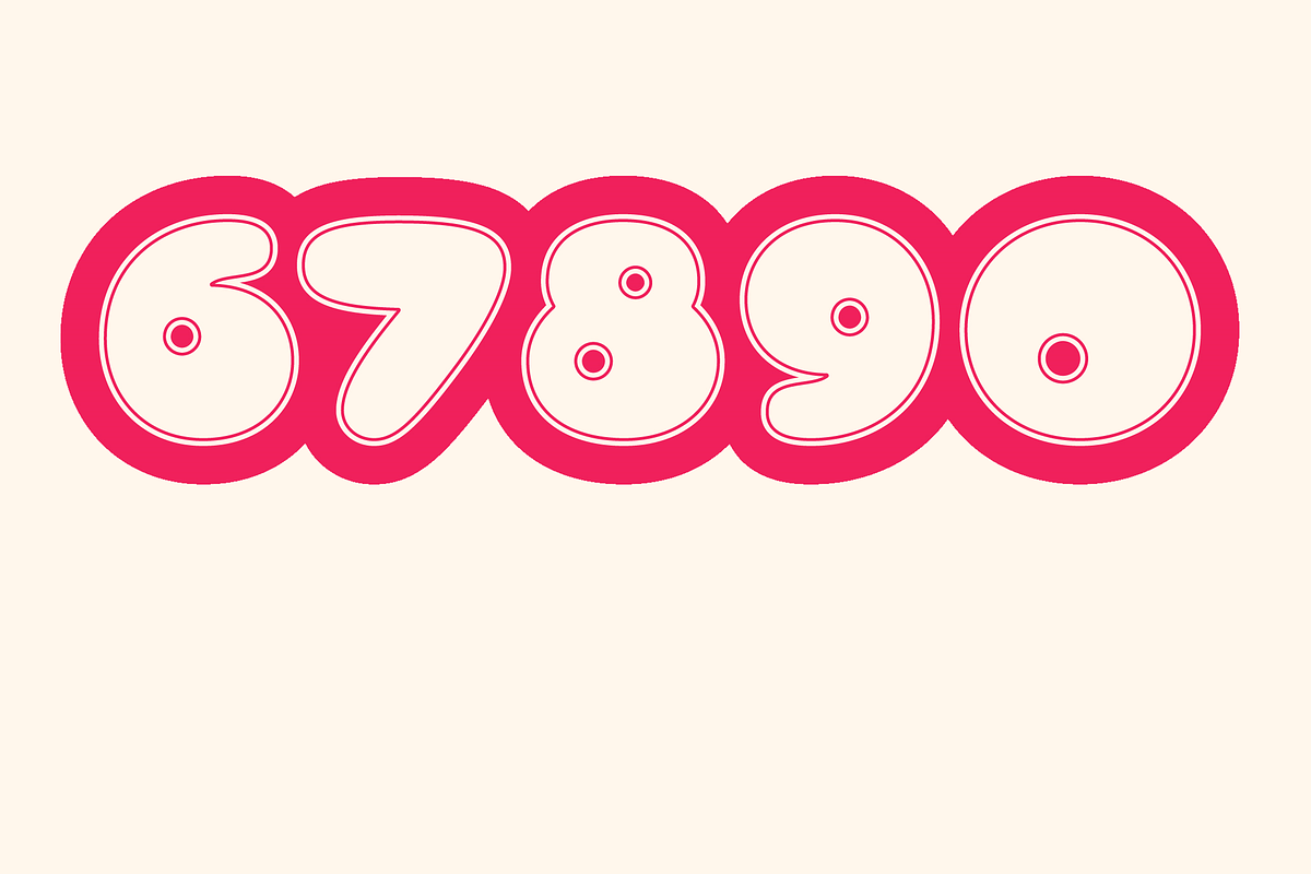 Bubble Outline Rounded Text Effect preview 3
