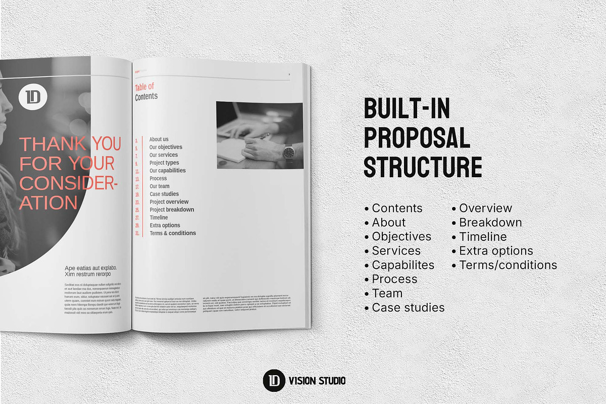 Project Proposal Template InDesign, a Brochure Template by ID Vision Studio (Photo 7 of 17)