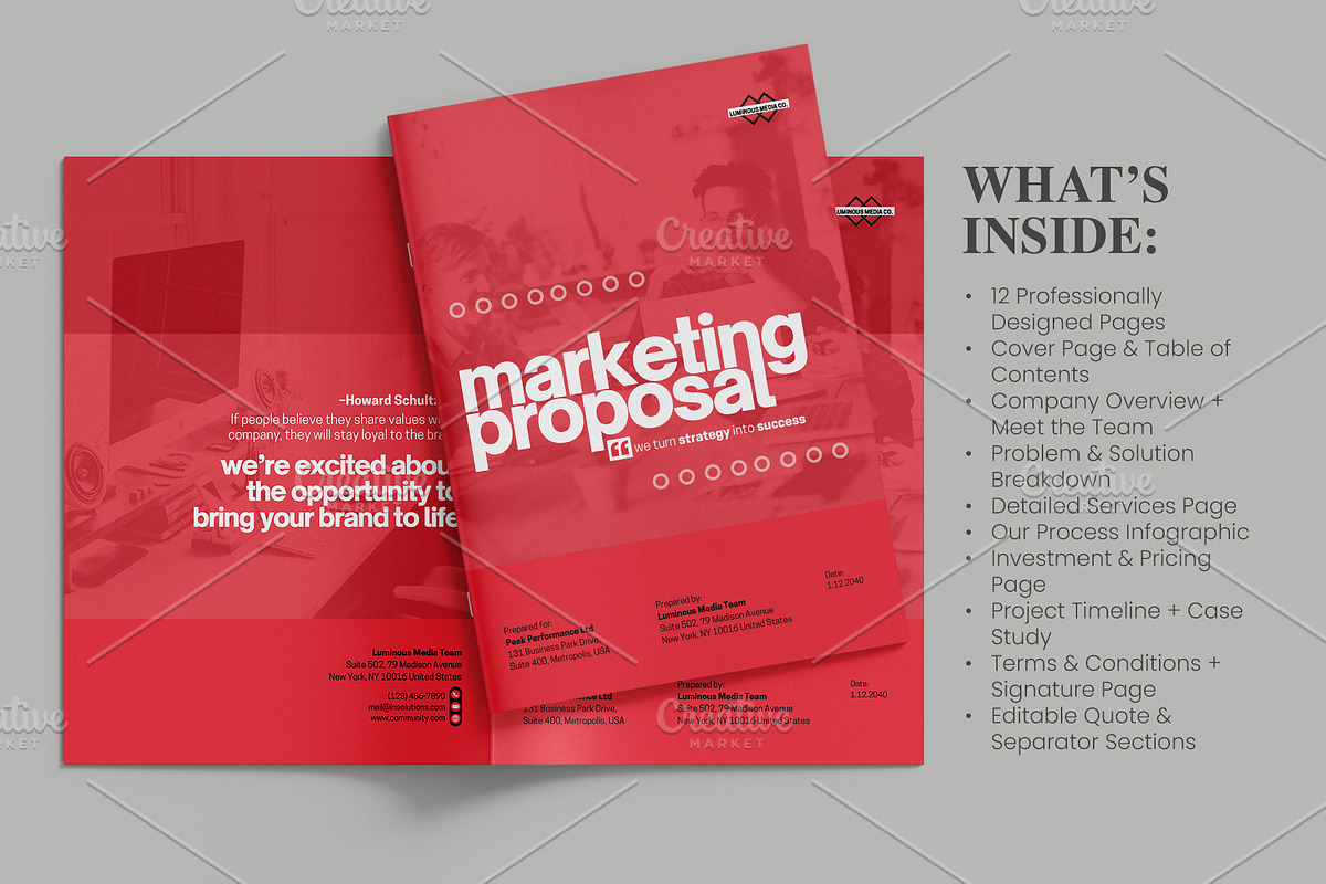 Canva Marketing Proposal Template, a Brochure Template by Oshin Design (Photo 3 of 8)