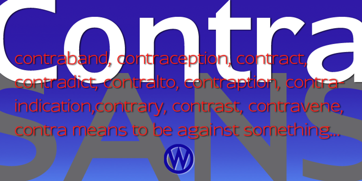 Contra Sans, a Sans Serif Font by Wiescher-Design (Photo 1 of 8)