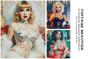Vintage Beauties, a Person Illustration by Digital Art Creations