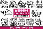 Wedding SVG Bundle, Wedding Quotes, an Illustration by Designvipe (Thumbnail 1 of 3)