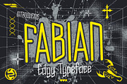 Fabian - Edgy Punk Display, a Font by HipFonts (Thumbnail 1 of 8)