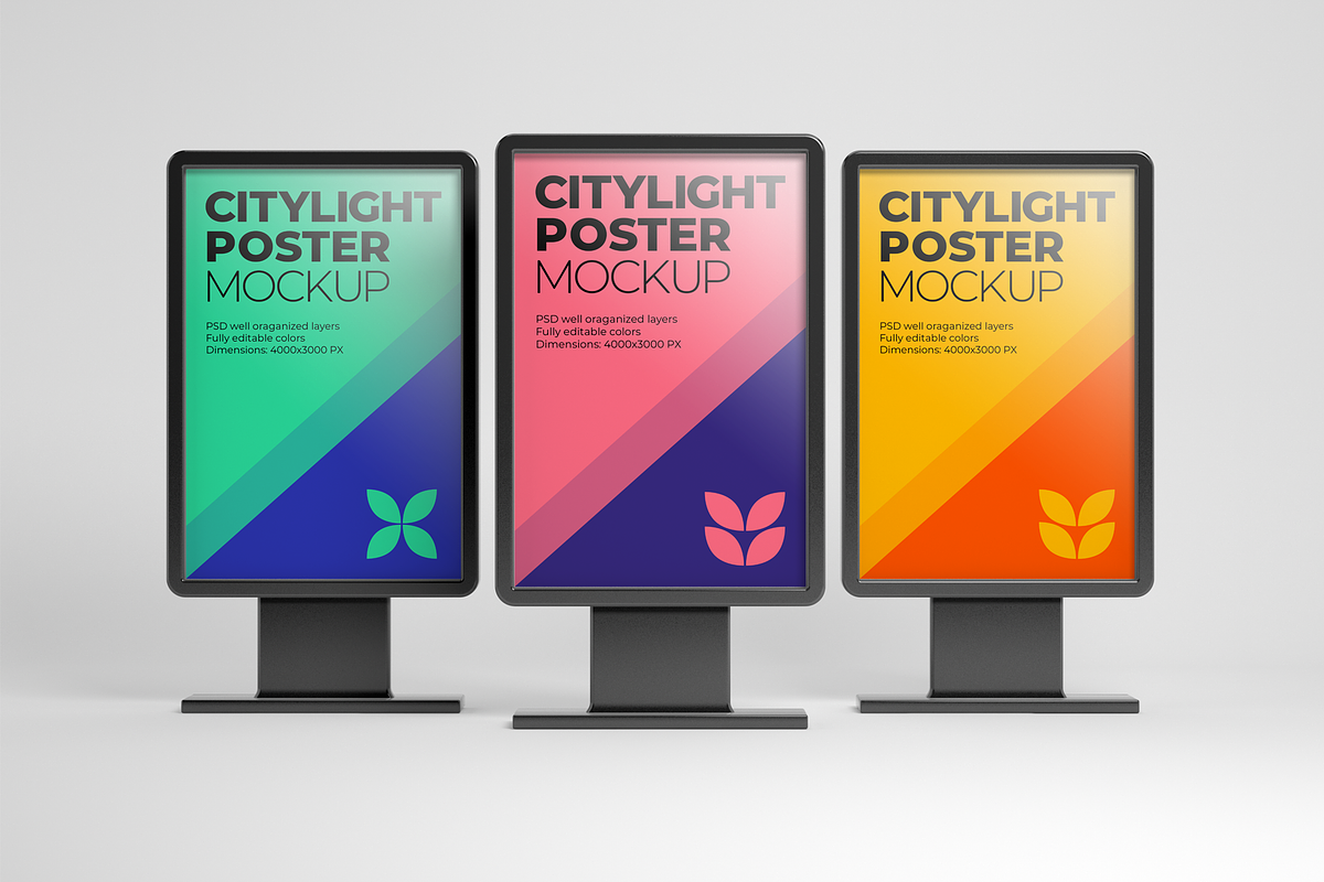 Citylight Digital Poster Mockup, an Advertising Mockup by Xtrahive (Photo 2 of 2)