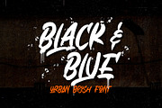 Black & Blue, a Font by Omotu Studio (Thumbnail 10 of 10)