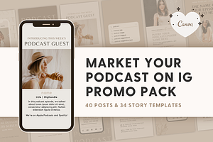 Podcast Instagram Canva Templates