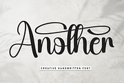 Another | Script Font, a Handwritten Font by Scratchones (Thumbnail 1 of 9)