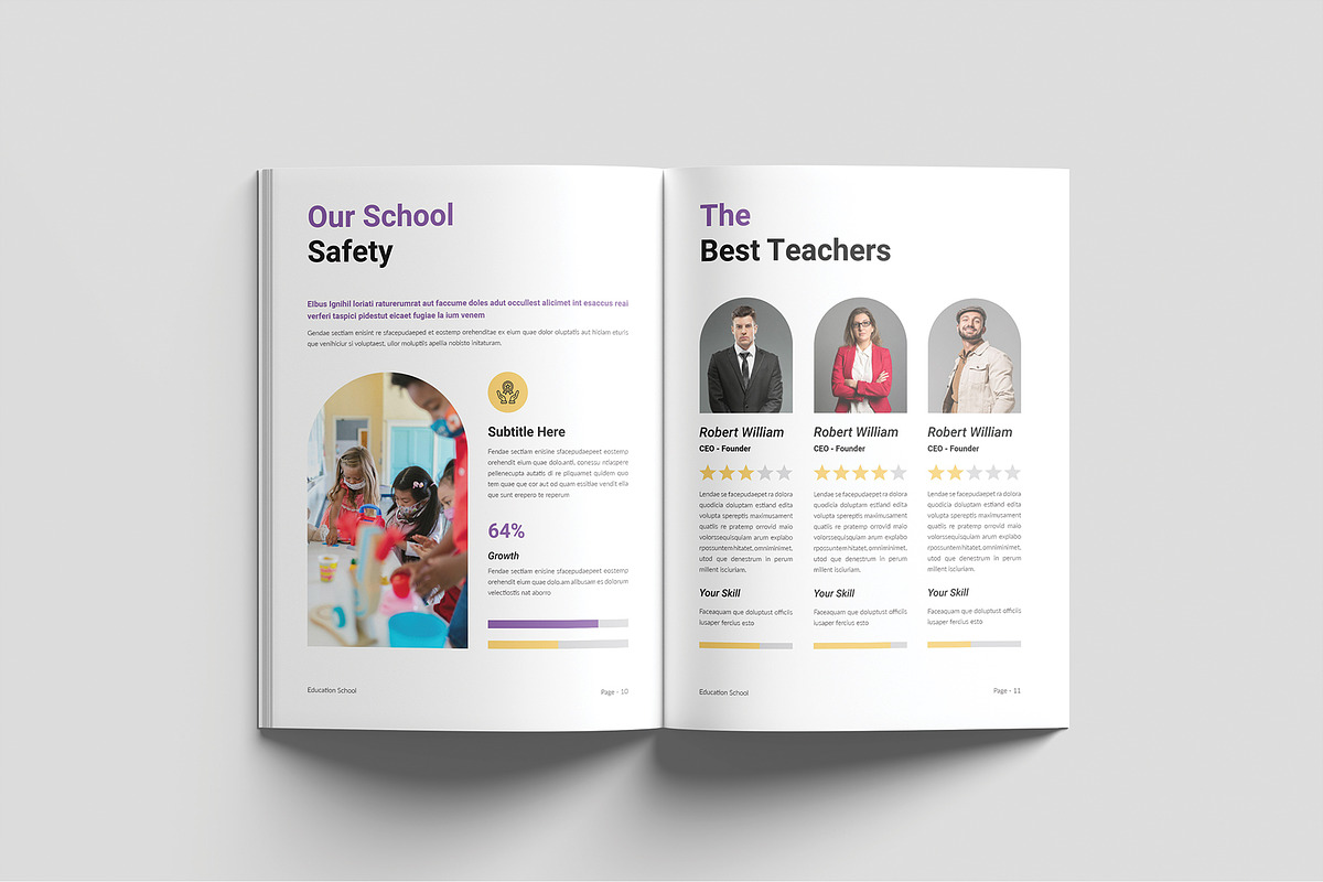 Education School Plan Template, a Brochure Template by Cleffon_Graphic_Studio (Photo 6 of 9)