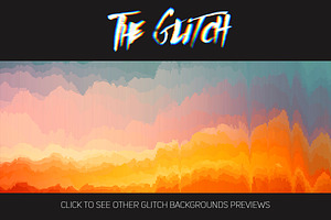 20 Glitch Backgrounds Vector Part 3