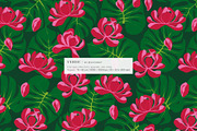 Bold Tropical Floral Pattern, a Pattern Graphic by likorbut (Thumbnail 2 of 15)