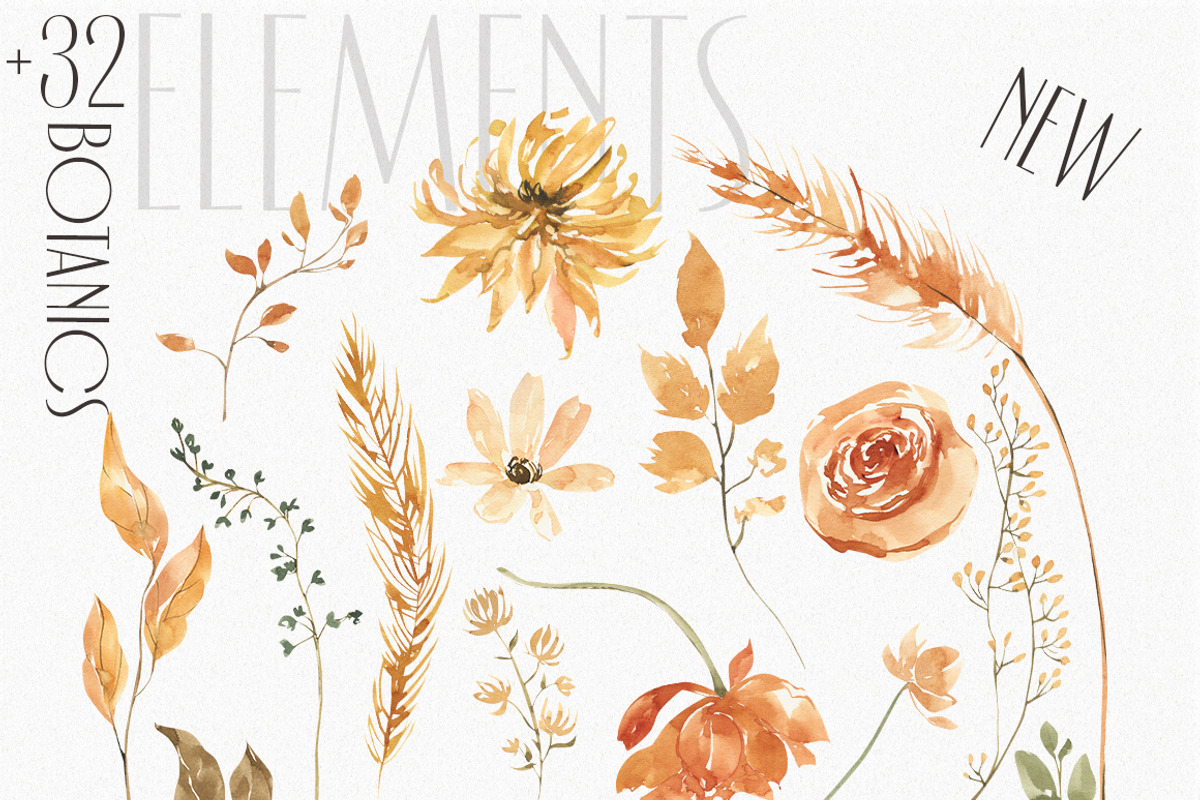 Just AUTUMN watercolor collection., an Object Illustration by ArtMaslyana (Photo 9 of 17)