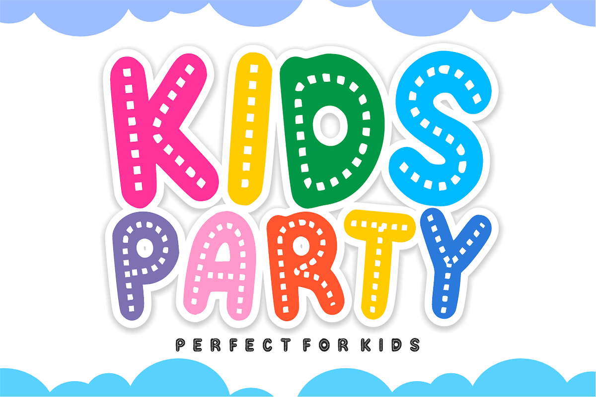 Baseball Cartoon – Stitched Font, a Sans Serif Font by KiddoGlyphs Studio (Photo 2 of 7)
