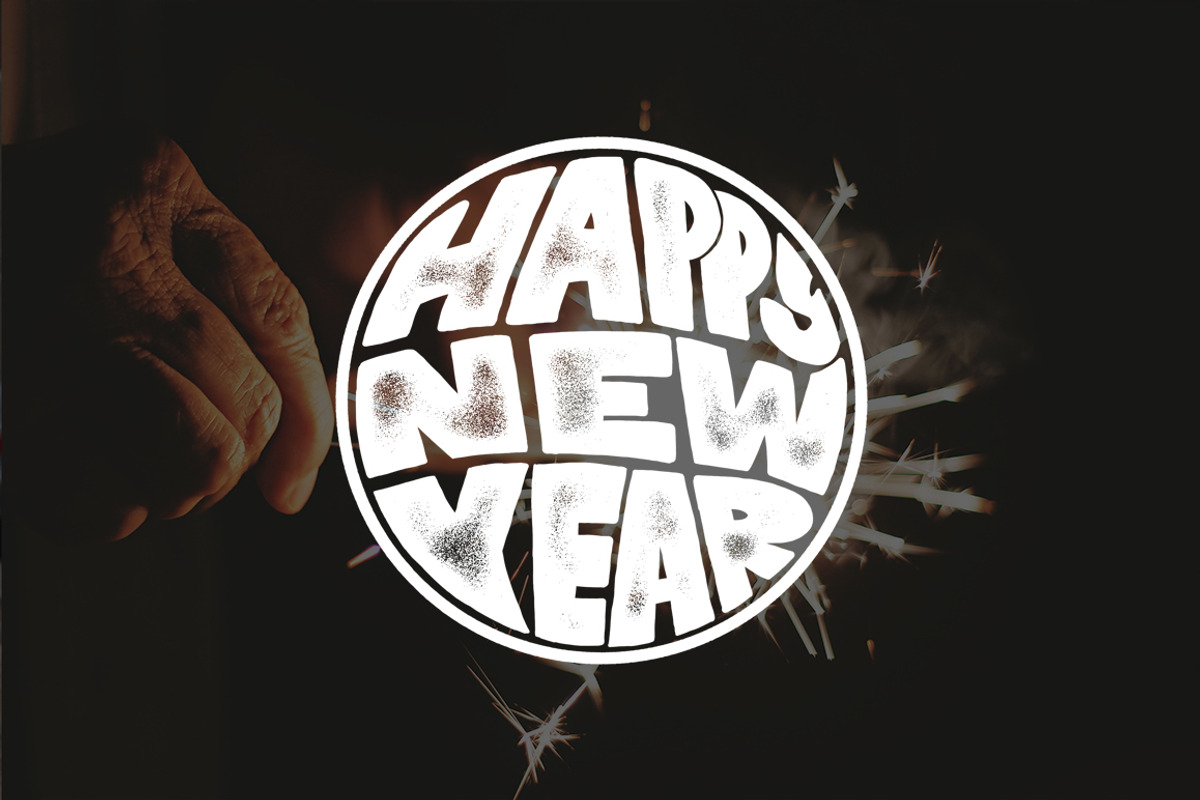 New Year Lettering Overlays, an Illustration by Davihero (Photo 4 of 7)