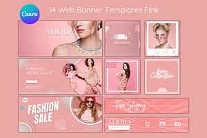 Website banner templates Rose