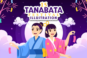 15 Tanabata Festival Illustration