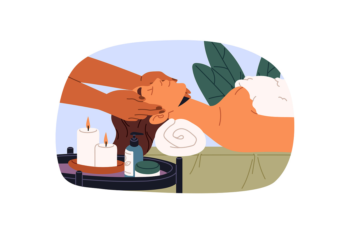 Masseurs do massage, SPA center set, a Healthcare Illustration by PaperTrident (Photo 3 of 7)