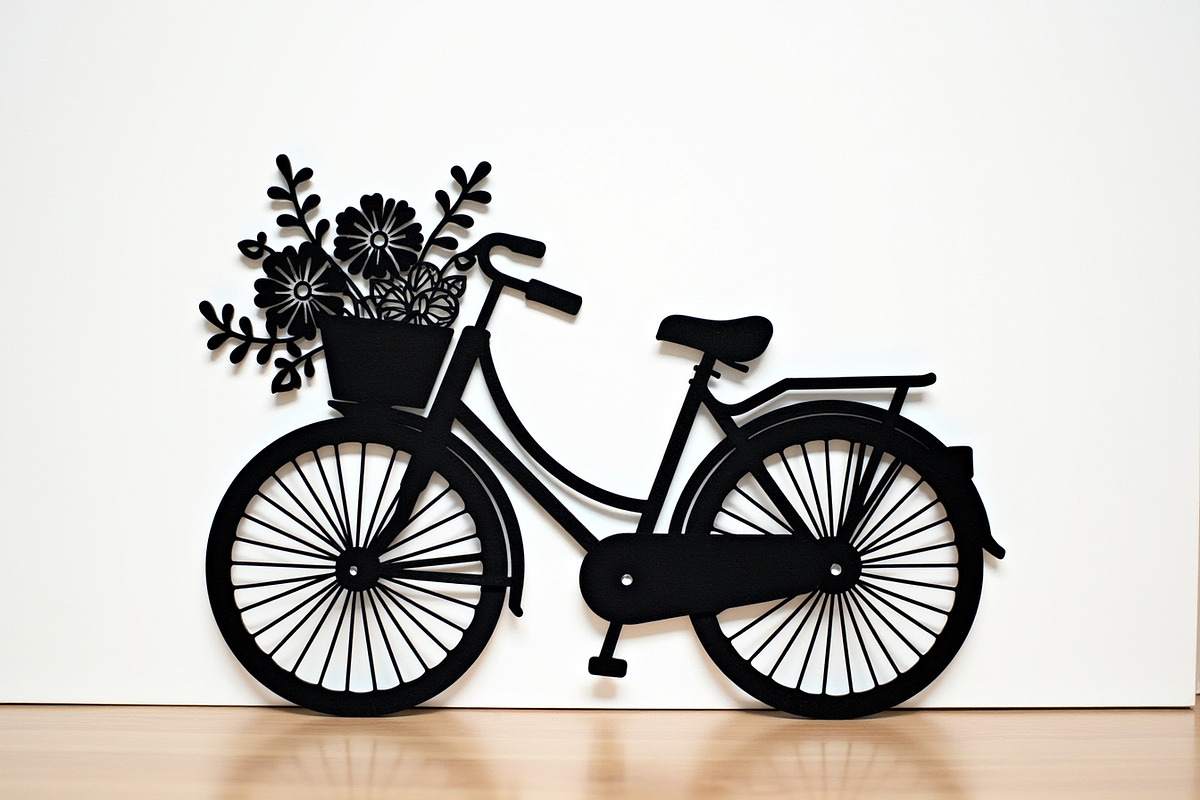 Charming Bicycle with Flowers, an Illustration by Amazin_art (Photo 12 of 21)