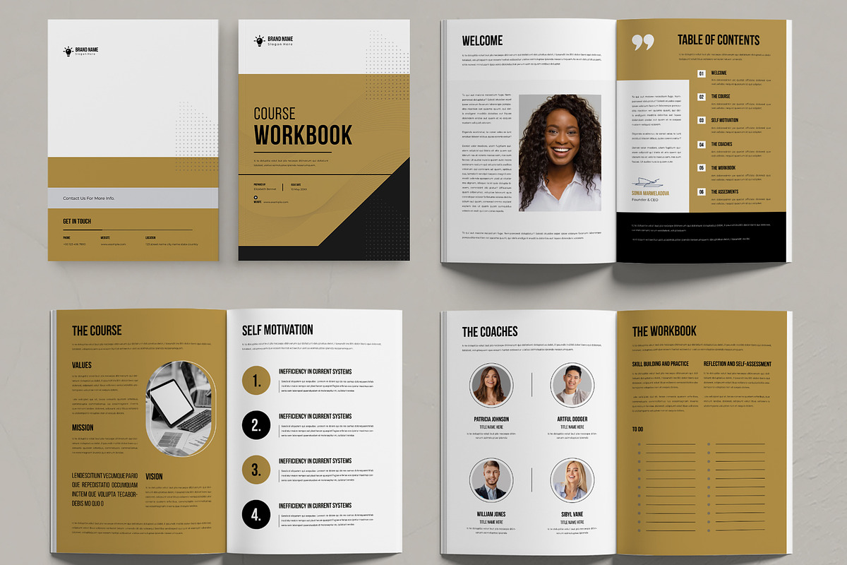 Course Workbook Design Layout, a Stationery Template by MightyDesign (Photo 2 of 6)