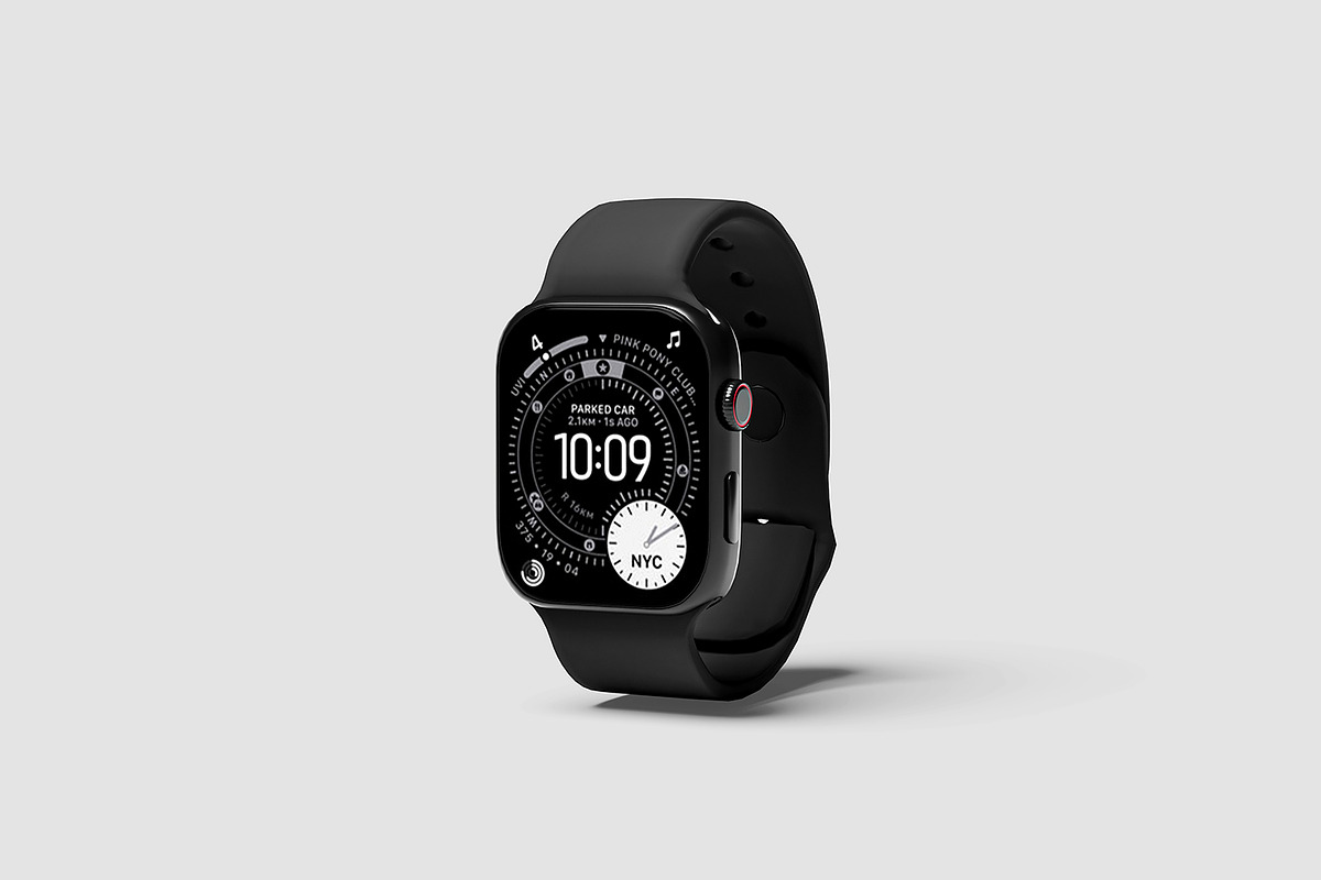 Apple Watch Mockup, a Wearable Device Mockup by seramoe (Photo 3 of 5)