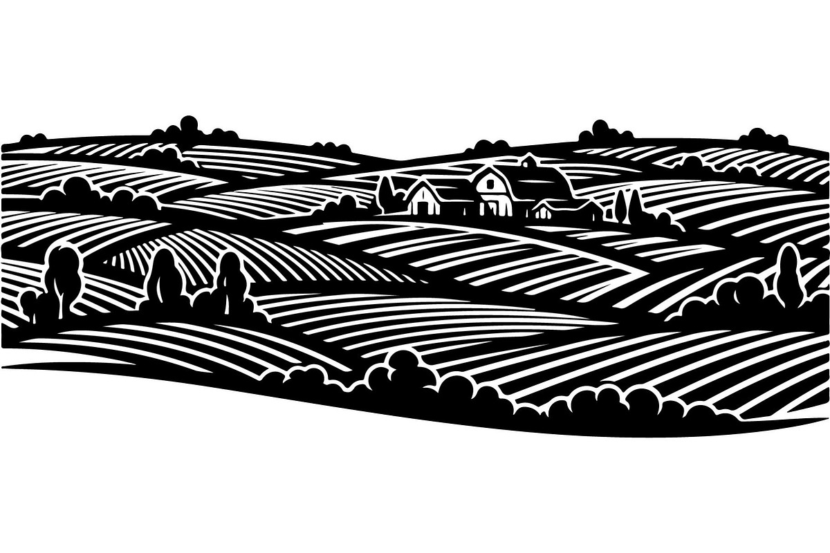 Rural Hills Silhouette, an Object Graphic by Creativeshirt (Photo 14 of 20)