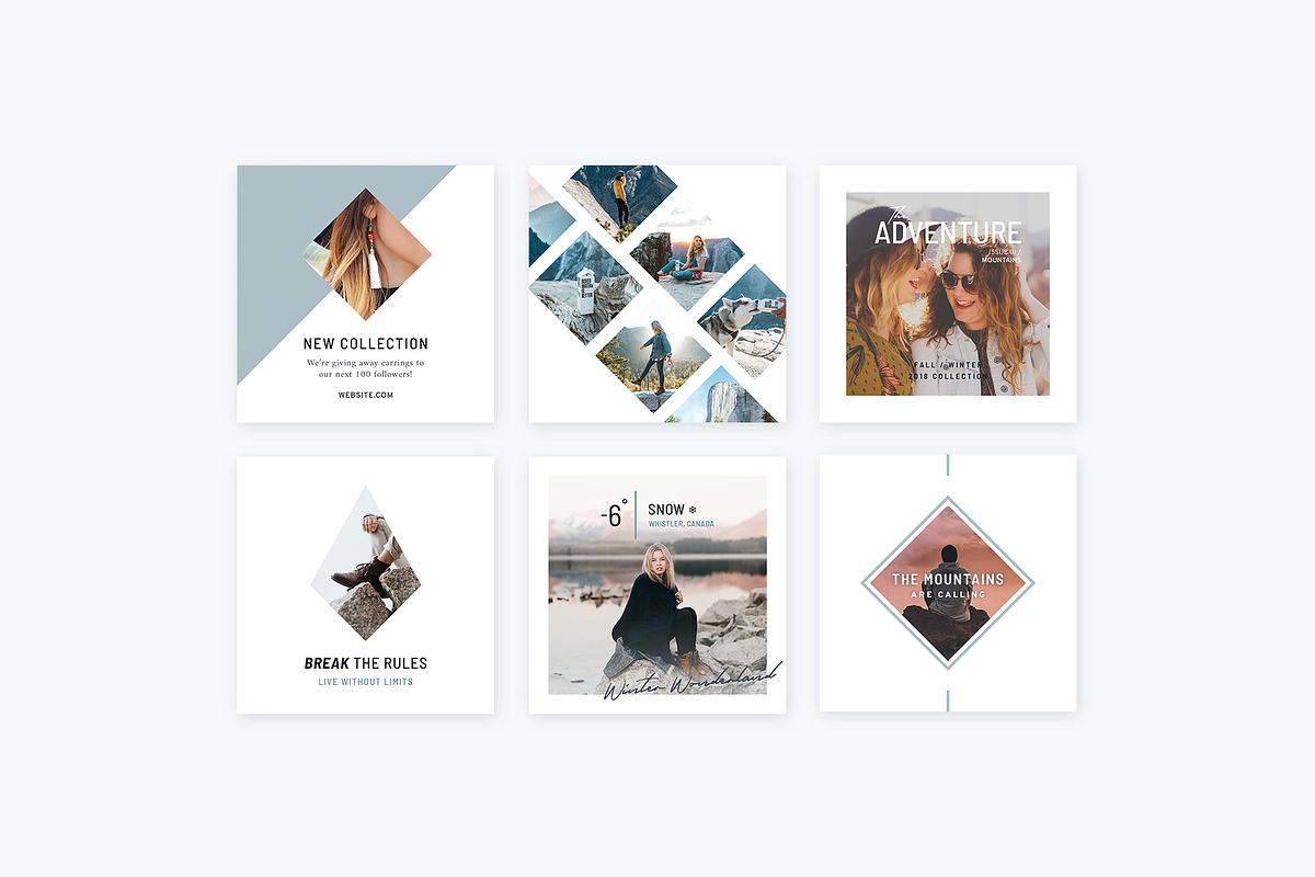 Instagram Posts Mountains | CANVA, a Social Media Template by Poego Social (Photo 7 of 8)