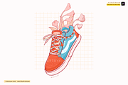Procreate Kawaii Sneaker Brush Pack, a Brush Add-On by Artbykimmyw (Thumbnail 5 of 9)