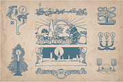 70 Vintage Christmas Illustrations, a Seasonal Illustration by Mr Vintage (Thumbnail 5 of 9)