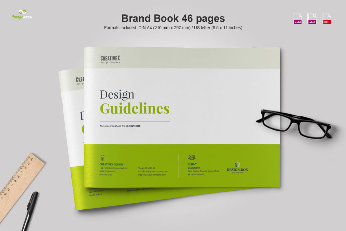 Landscape Brand Book, a Brochure Template by Imagination Area (Photo 1 of 13)