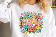 Vibrant Floral Mama PNG, a Seasonal Illustration by Canvas Craft (Thumbnail 2 of 6)