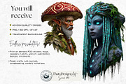 Grove Guardians Fantasy Cliparts, a Person Illustration by ThatsDesignArt (Thumbnail 2 of 10)
