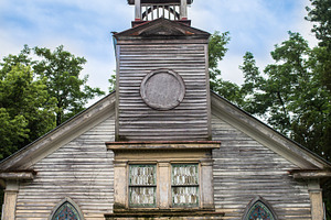 Old abandoned church stock photo containing architecture and vintage
