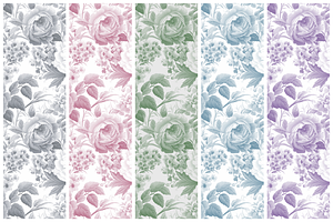 Toile De Fleurs Seamless Pattern