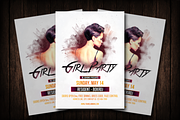 Girl Party Flyer Template, a Flyer Template by Malaxay (Thumbnail 1 of 2)