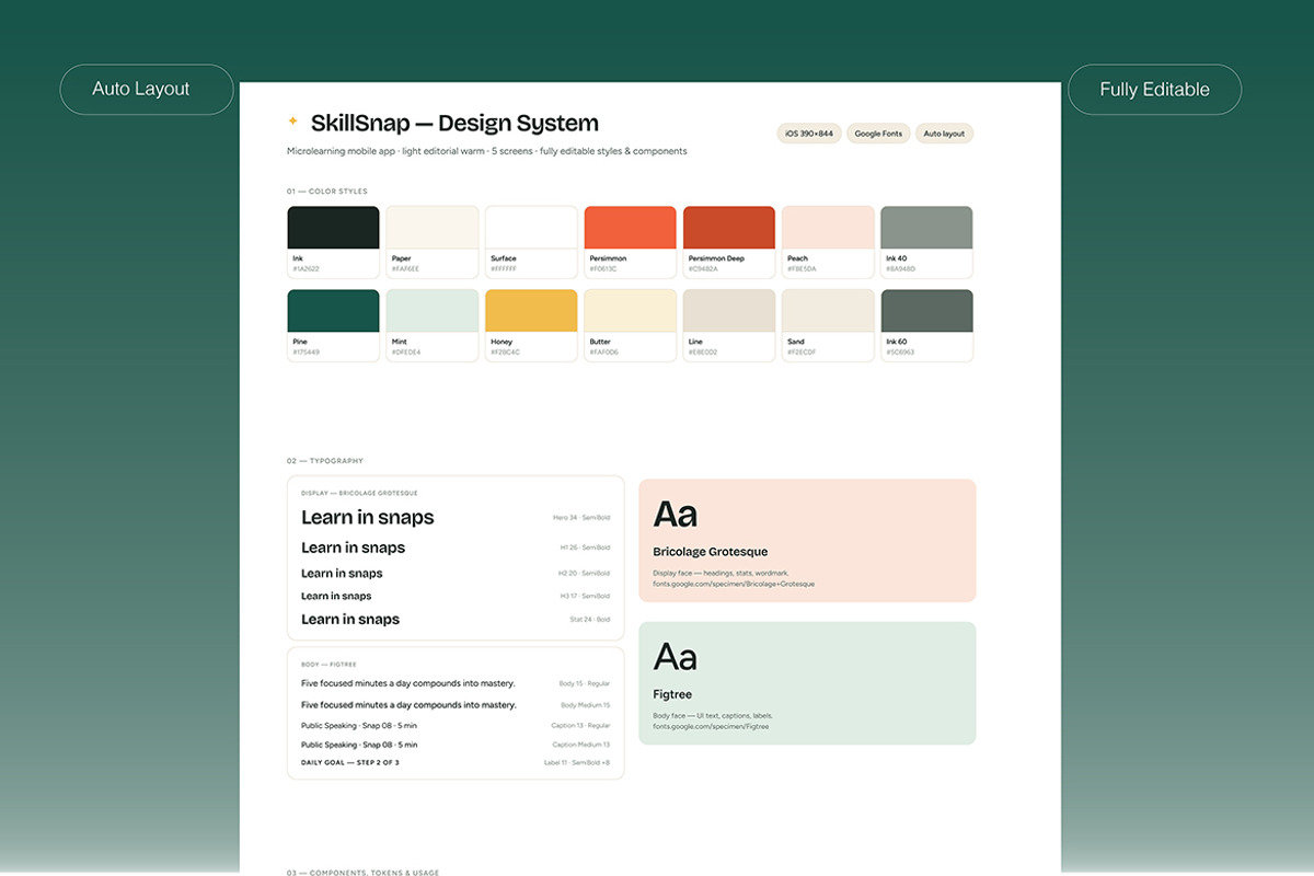 Microlearning Mobile App UI Kit, an UI Kit Template by Pitchlook.Studio (Photo 4 of 4)