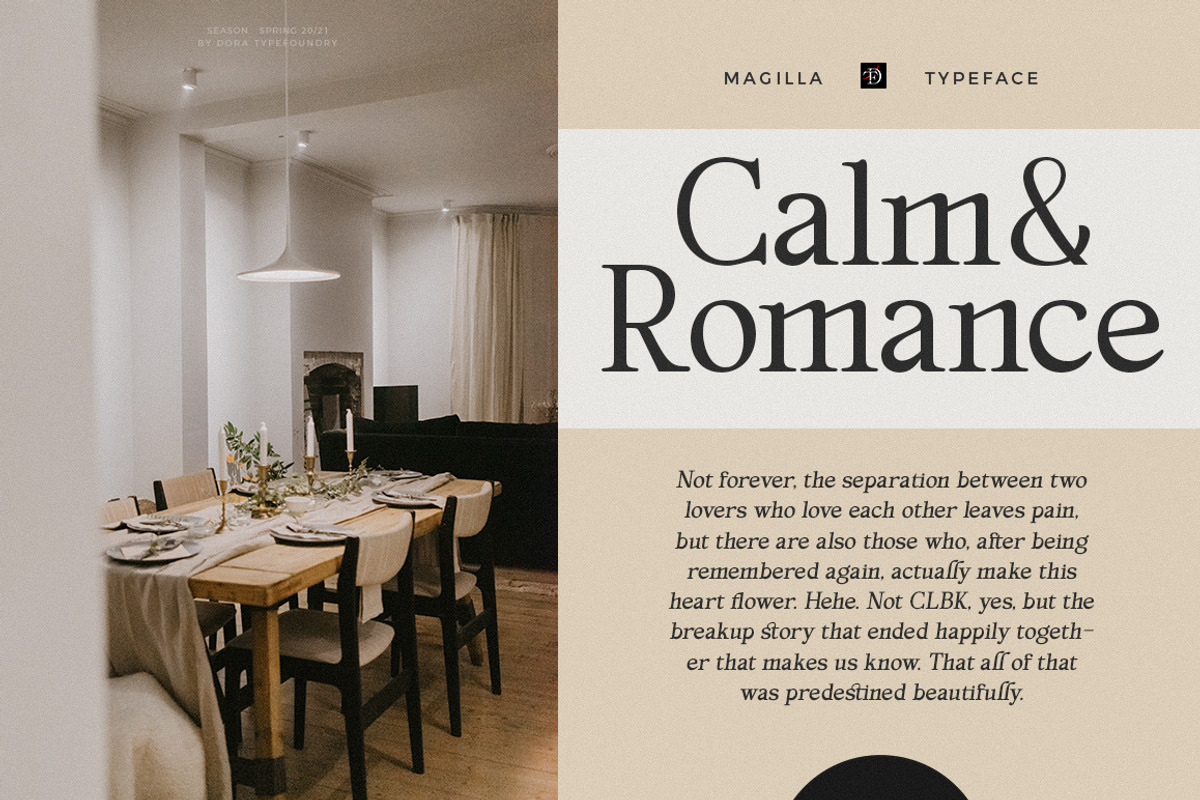Magilla - Serif Font, a Serif Font by Dora Typefoundry (Photo 16 of 19)