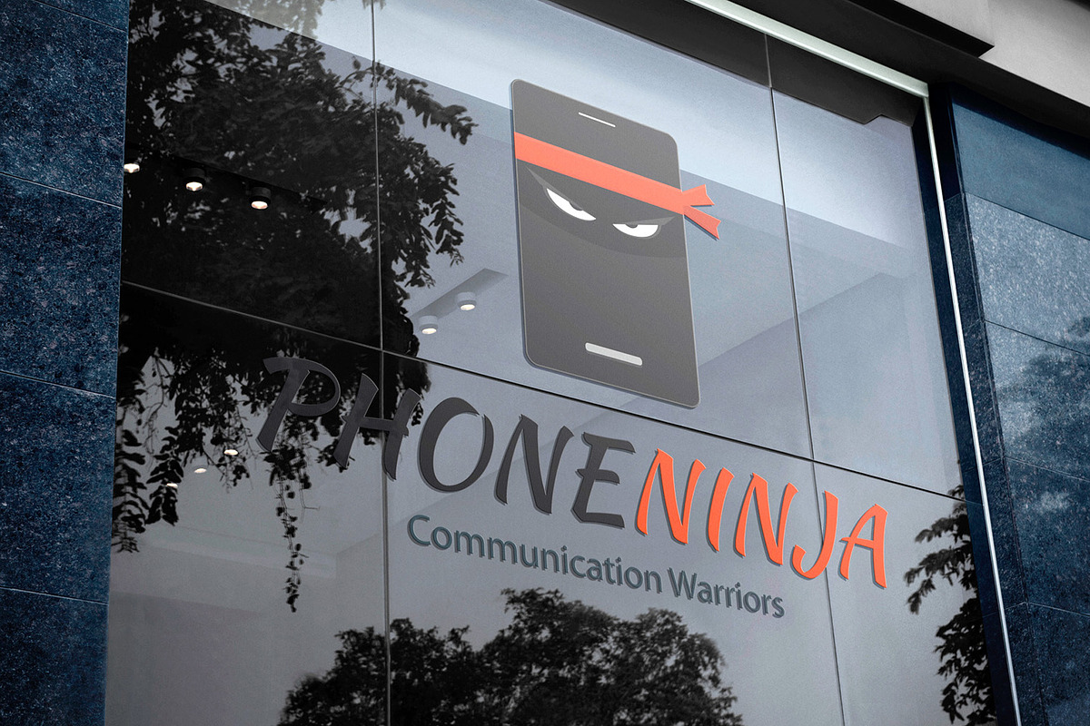 Phone Ninja Logo, a Branding & Logo Template by Sargatal (Photo 3 of 4)