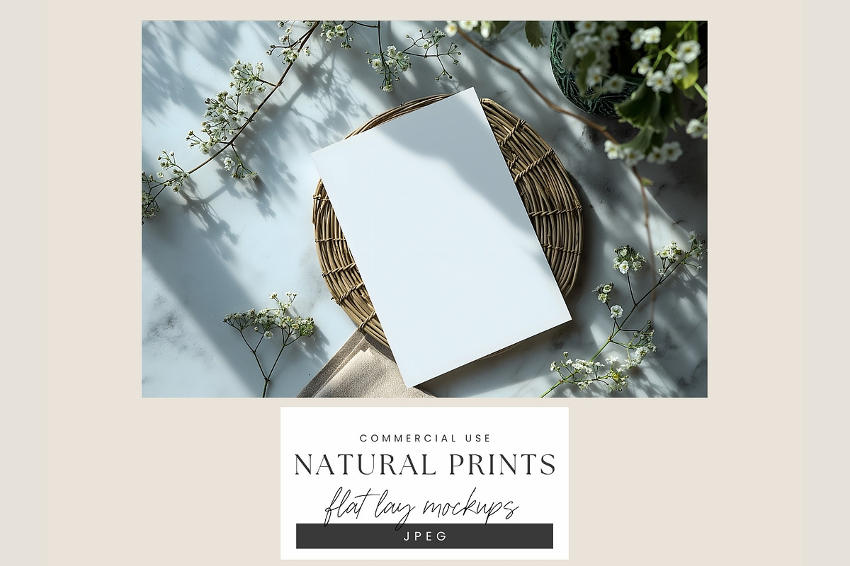 Natural Flat Lay Mockups Bundle, a Decorative Illustration by illuztrate (Photo 8 of 15)