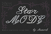Star Mode Modern Expressive Script, a Script Font by AnMark (Thumbnail 1 of 13)